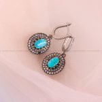 گوشواره فیروزه زنانه کد 5882