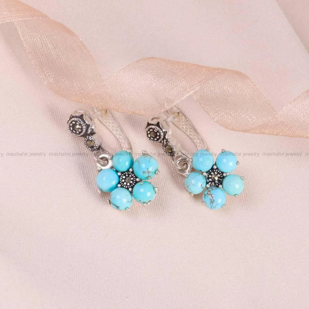 گوشواره فیروزه زنانه کد 5894