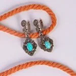 گوشواره فیروزه زنانه کد 5895