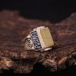 انگشتر شرف الشمس مردانه کد 5956