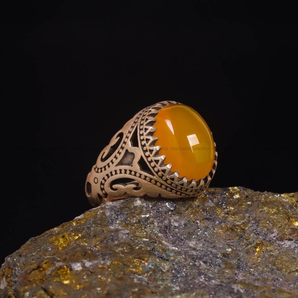 انگشتر شرف الشمس مردانه کد 5964