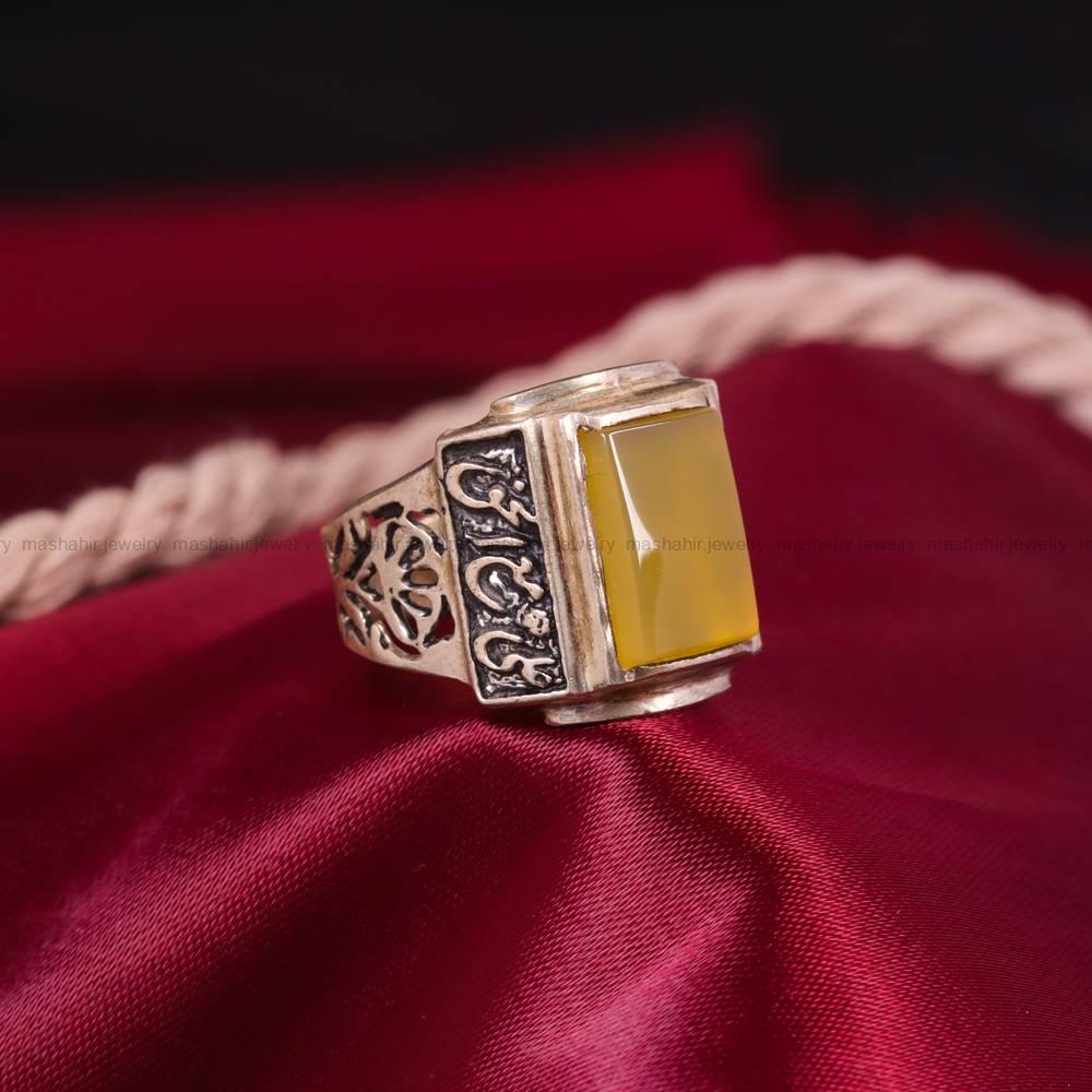 انگشتر شرف الشمس مردانه کد 5983