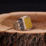 انگشتر شرف الشمس مردانه کد 5990