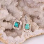 گوشواره فیروزه زنانه کد 5901