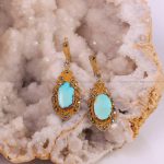 گوشواره فیروزه زنانه کد 5907