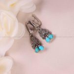 گوشواره فیروزه زنانه کد 5911