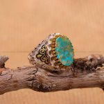 انگشتر فیروزه شجری مردانه کد 3913