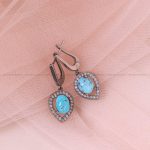 گوشواره فیروزه زنانه کد 5929