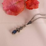 گردنبند یاقوت کبود زنانه کد6007