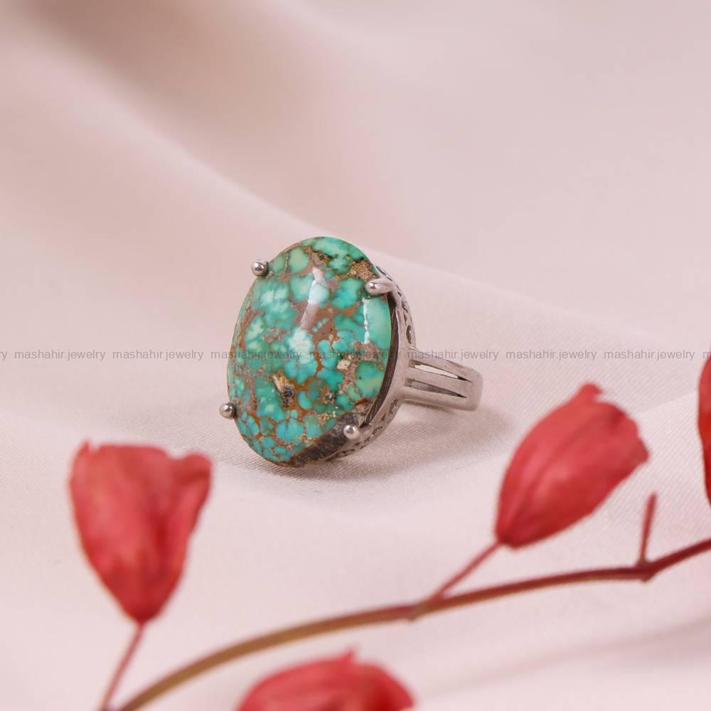 انگشتر فیروزه شجری زنانه کد 6016
