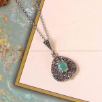 گردنبند زمرد زنانه کد 6031