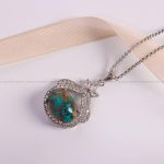 گردنبند فیروزه زنانه کد 6043