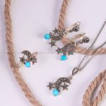 نیم ست فیروزه زنانه کد 6068