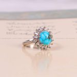 نگشتر فیروزه شجری زنانه کد 6095