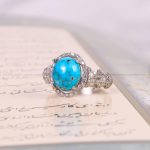 نگشتر فیروزه شجری زنانه کد 6097