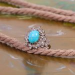 نگشتر فیروزه شجری زنانه کد 6104