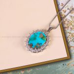 6108 گردنبند فیروزه زنانه کد