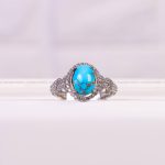 گردنبند فیروزه زنانه کد 6116