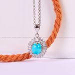 گردنبند فیروزه زنانه کد 6122