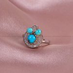 گردنبند فیروزه زنانه کد 6126