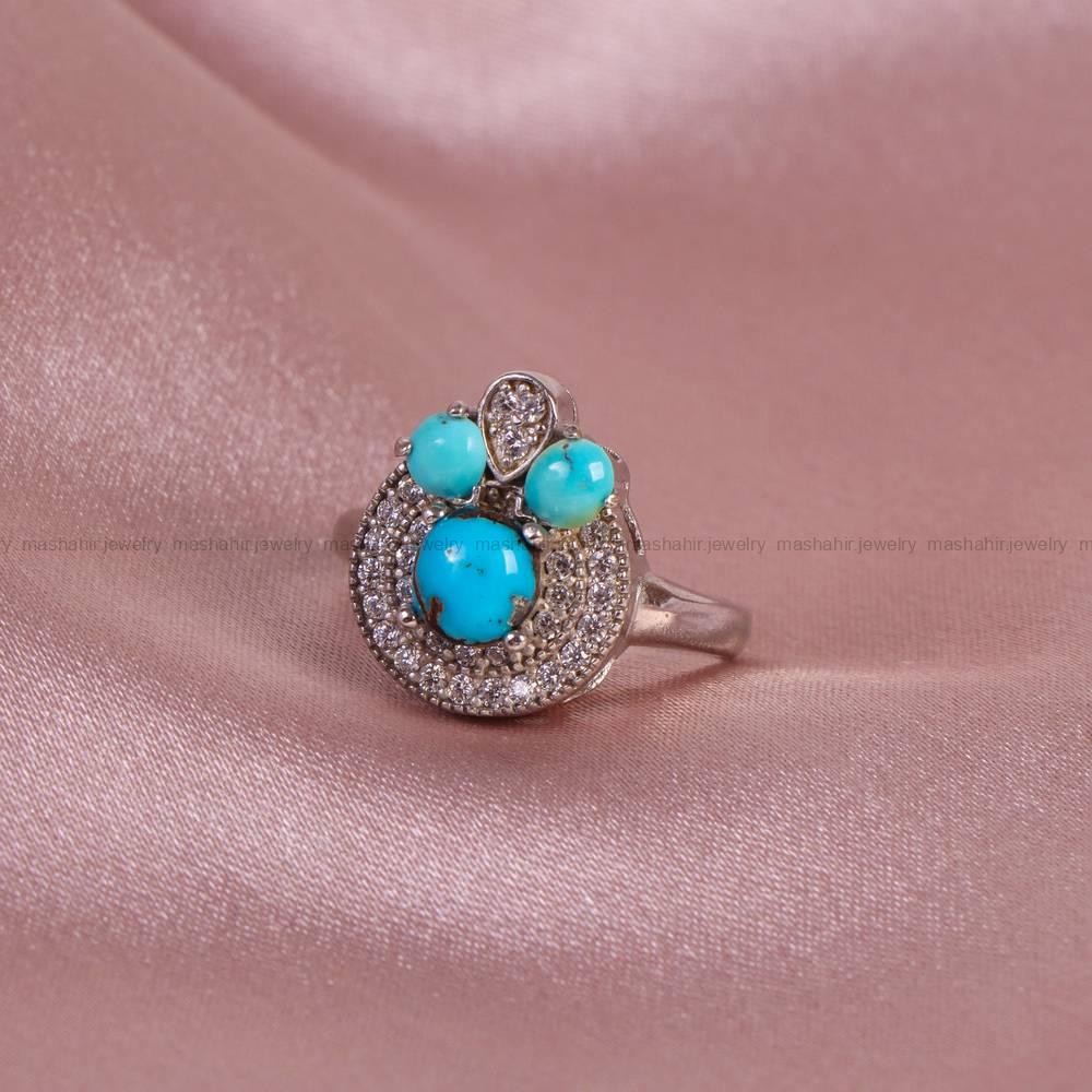 گردنبند فیروزه زنانه کد 6126