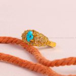 گردنبند فیروزه زنانه کد 6128