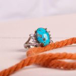 گردنبند فیروزه زنانه کد 6130