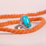 گردنبند فیروزه زنانه کد 6131