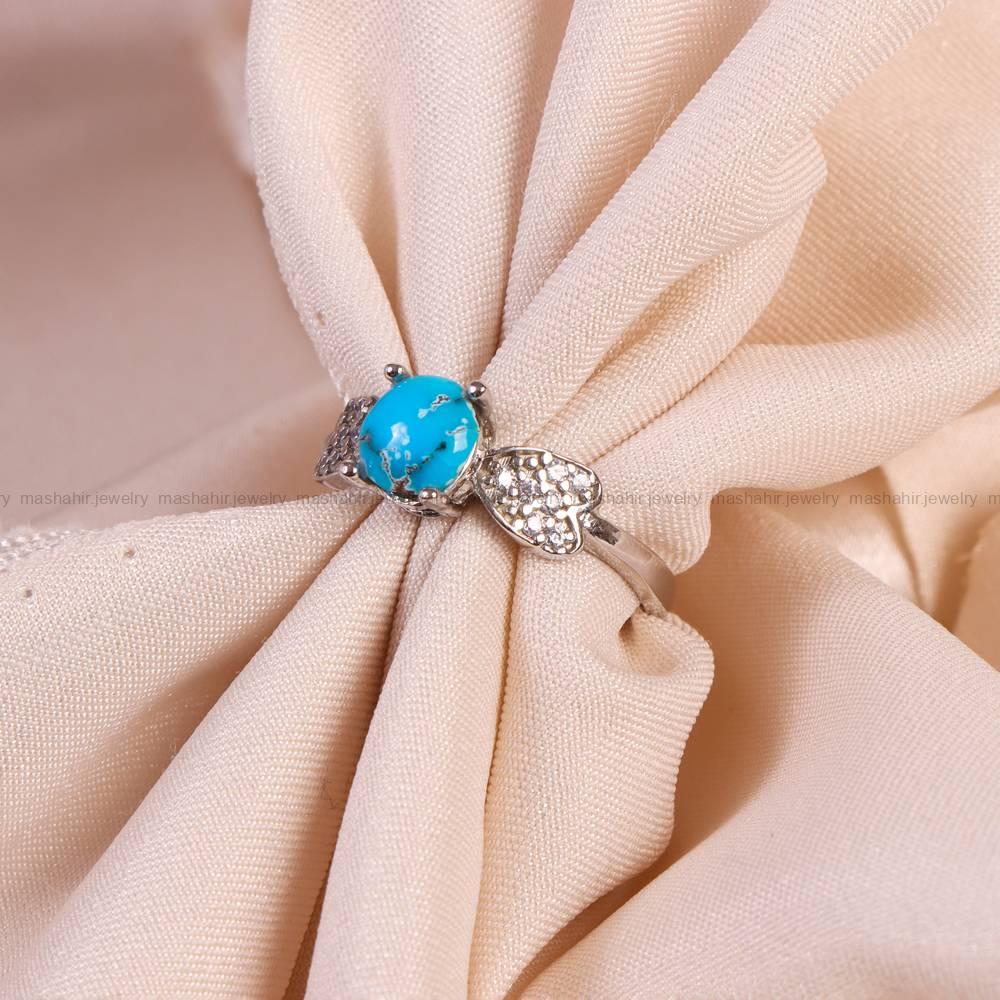 نگشتر فیروزه شجری زنانه کد 6140