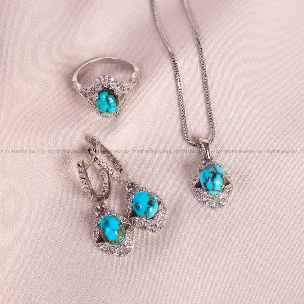 نیم ست فیروزه