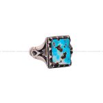 انگشتر فیروزه شجری مردانه کد 3920