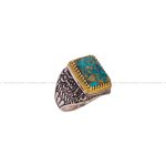 انگشتر فیروزه شجری مردانه کد 3931