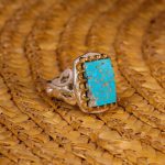 انگشتر فیروزه شجری مردانه کد 3914