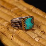 انگشتر فیروزه شجری مردانه کد 3936