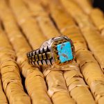انگشتر فیروزه شجری مردانه کد 3933