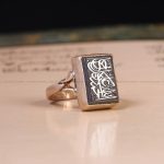 انگشتر حدید مردانه کد 6258