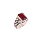 انگشتر یاقوت سرخ مردانه کد 3992