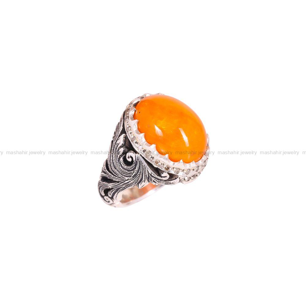 انگشتر اوپال مردانه کد 3998