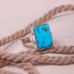 انگشتر فیروزه شجری مردانه کد 6233