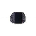 انگشتر عقیق مشکی مردانه کد 6802