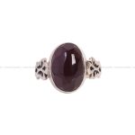 انگشتر عقیق مشکی مردانه کد 6825