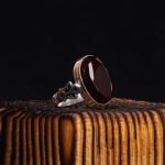 انگشتر عقیق مشکی مردانه کد 6830