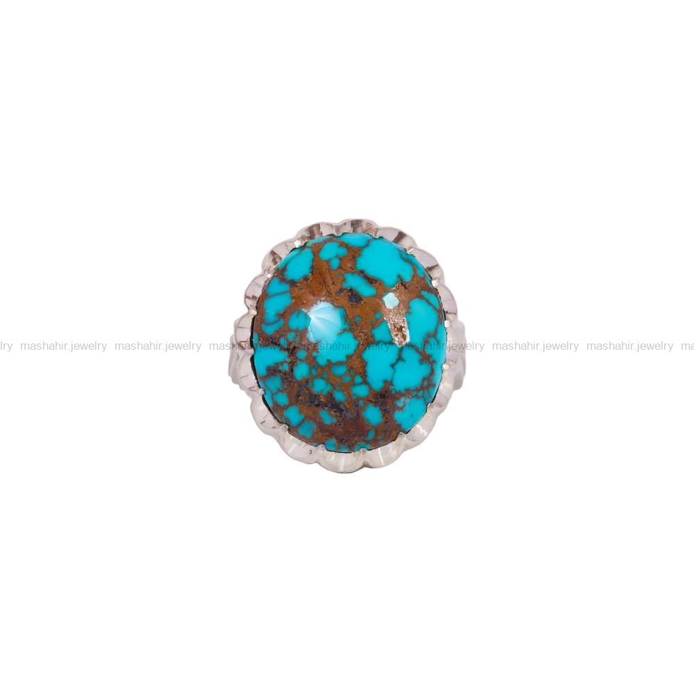 انگشتر فیروزه شجری مردانه کد 6502
