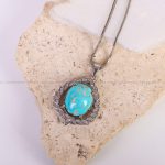 گردنبند فیروزه زنانه کد 6615