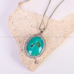 گردنبند فیروزه زنانه کد 6616