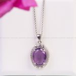 گردنبند آمیتیست زنانه کد 6624