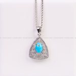 گردنبند فیروزه زنانه کد 6627