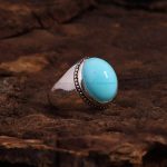 انگشتر فيروزه عجمی مردانه کد 6575