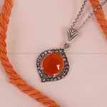 گردنبند عقیق زنانه کد 6641