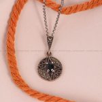 گردنبند یاقوت کبود زنانه کد 6647